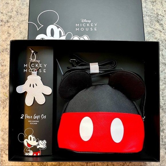 Disney Handbags - Disney Mickey Mouse Handbag & Keychain Two piece Gift Set NIB NWT